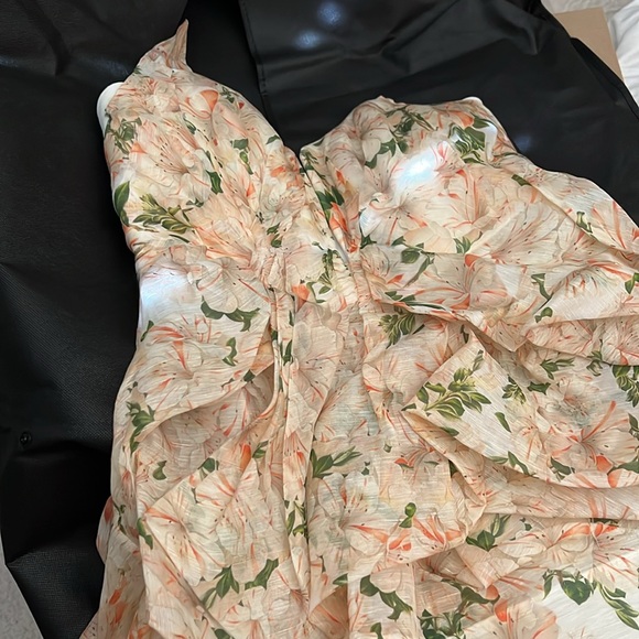 NWT ZIMMERMANN
Natura asymmetric strapless floral-print linen silk gauze gown 4 - Picture 8 of 12